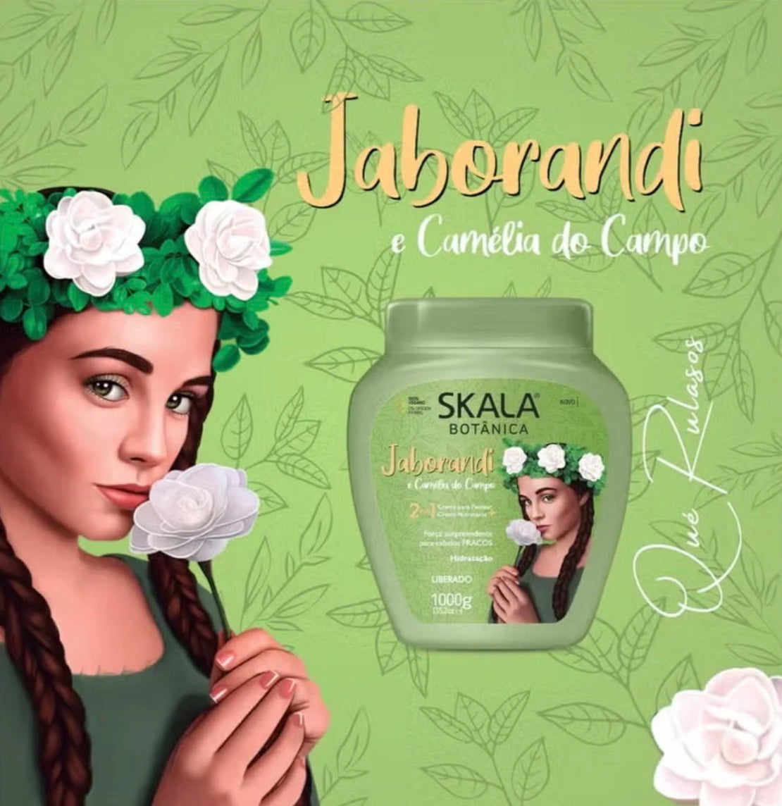 Skala botanica jaborandi 2em1 creme 1000g - ماسك مرطب ومغذي الشعر الضعيف والجاف من سكالا برازيلية