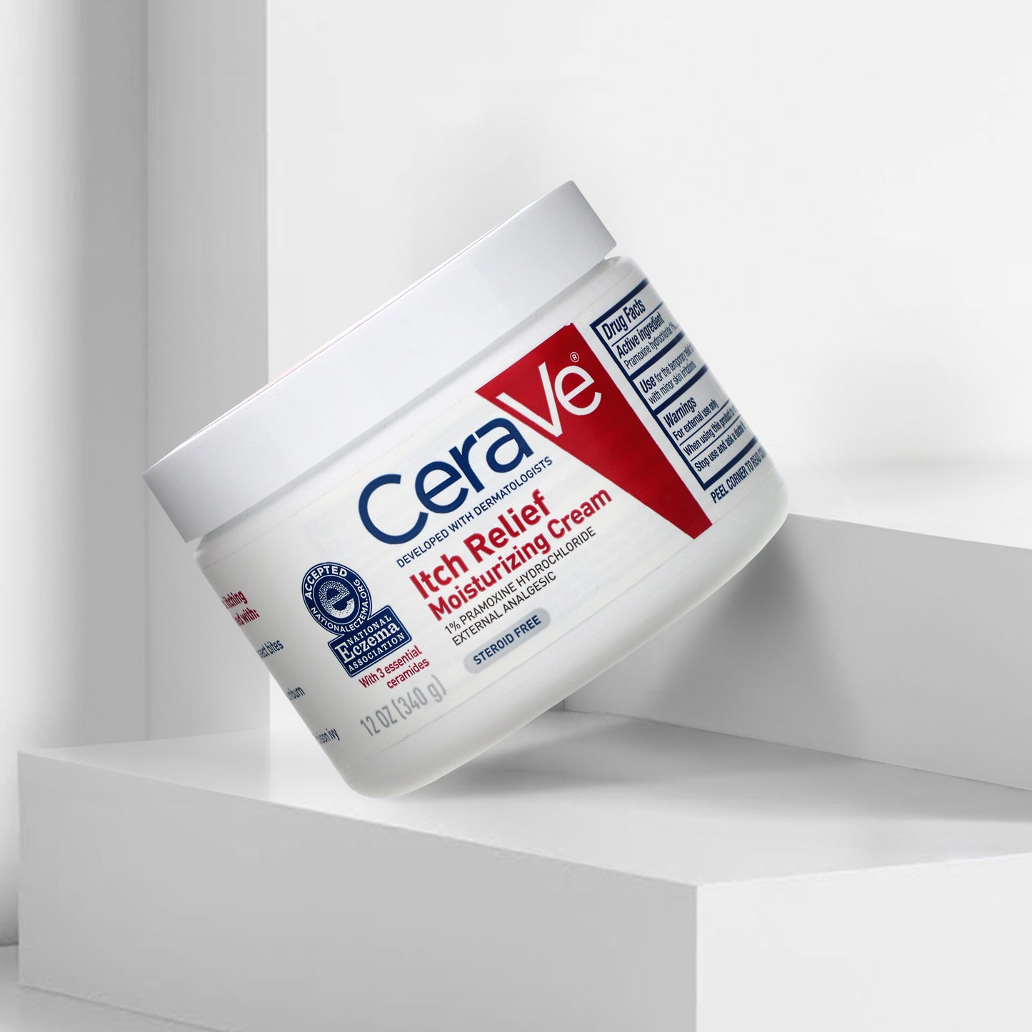Cera Ve itch relief moisturizing cream 340g-كريم مرطب سيرافي