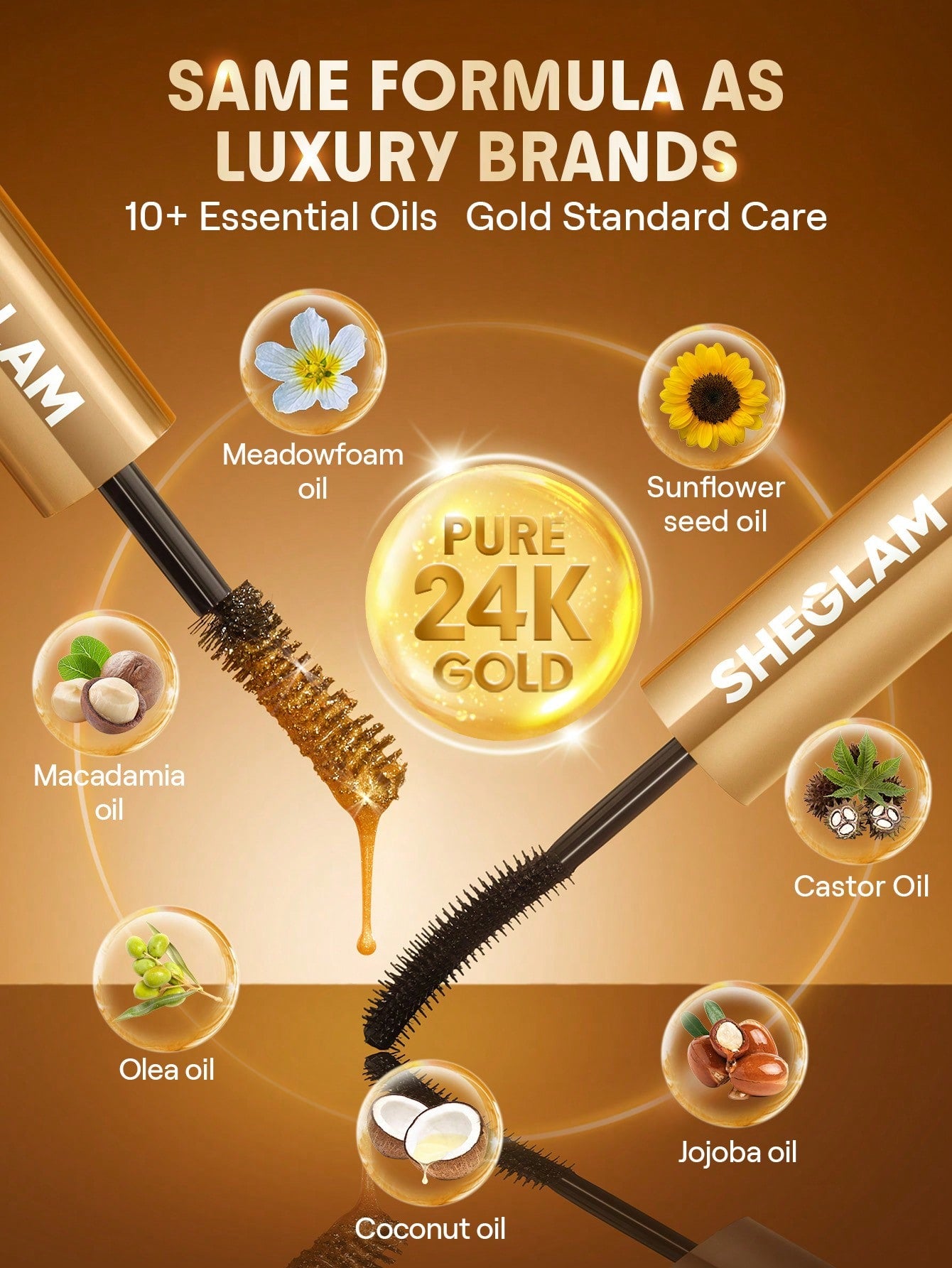 Sheglam all in one 24k multi effect mascara - مسكارة شيكلام