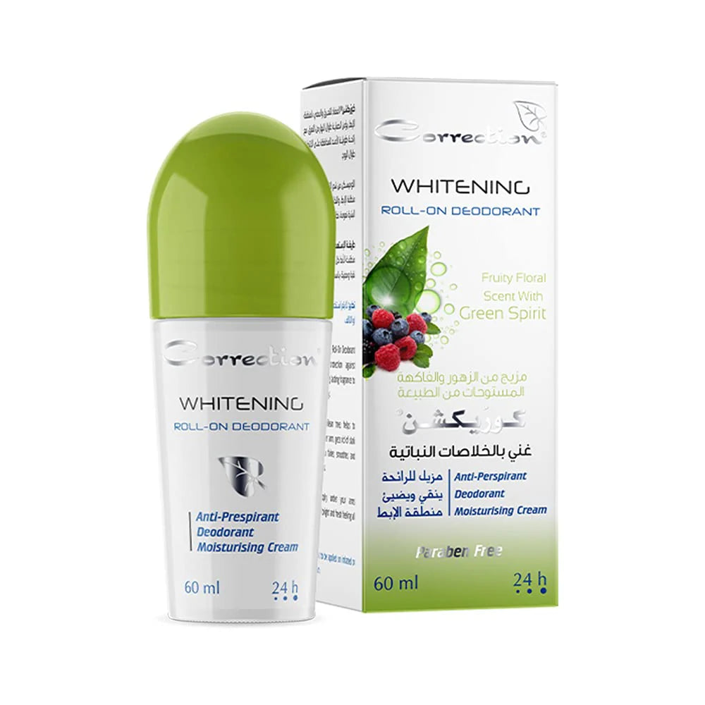 Correction whiting fruity floral scent whith green spirit -مزيل عرق مفتح من كوركشن