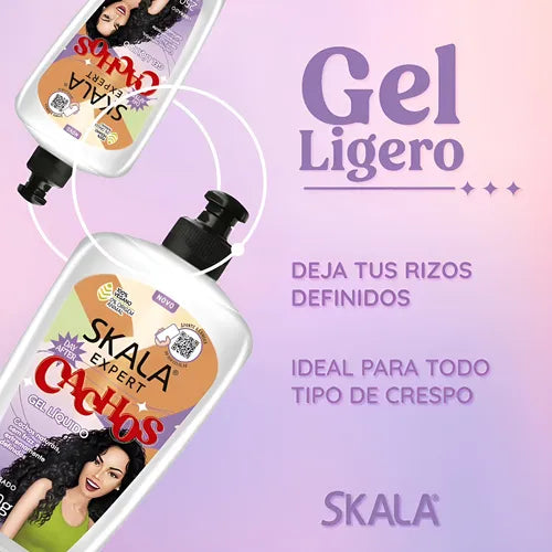 Skala expert cachos gel liquido 250g- جل تحديد وتصفيف الشعر الكيرلي