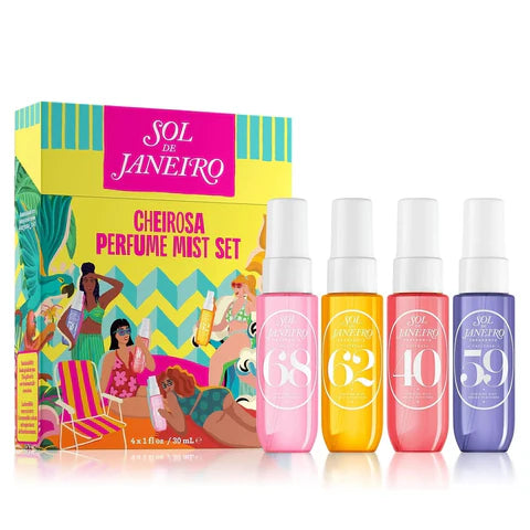 SOL DE JANEIRO CHEIROSA PERFUME MIST SET -مجموعة سبلاش معطر الجسم والشعر من سول البرازيلي