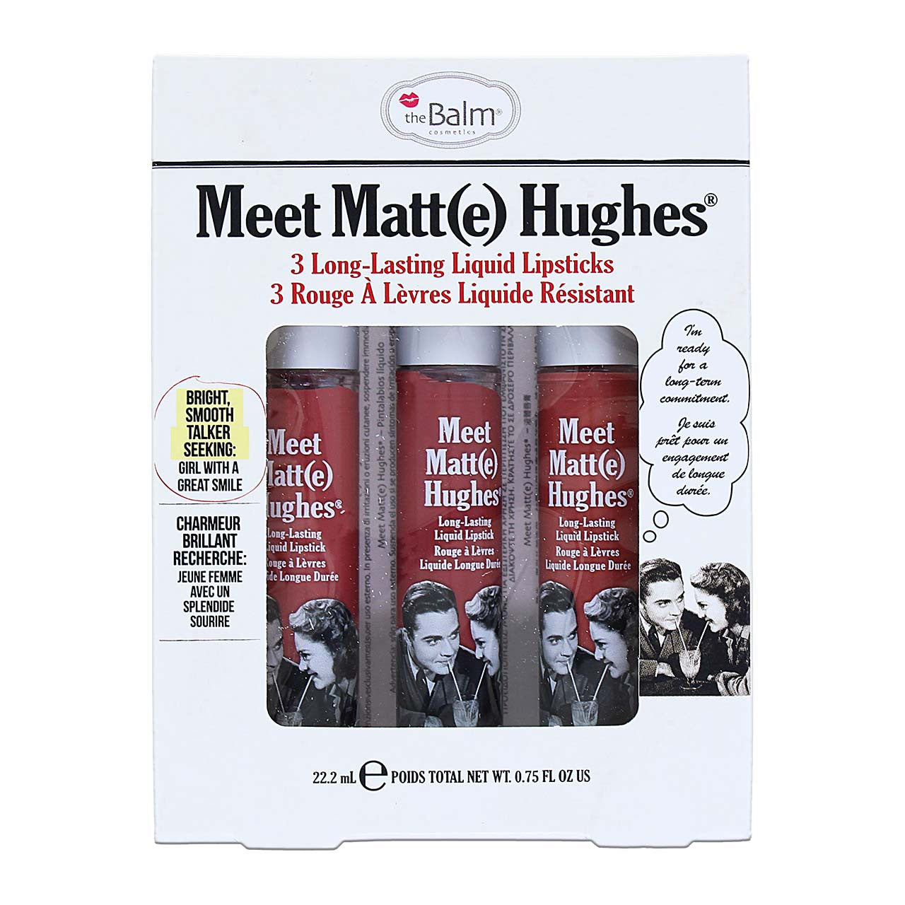The balm meet matte(e) hughes 3 long-lasting liquid lipsticks - سيت أحمر الشفاه من ذا بالم