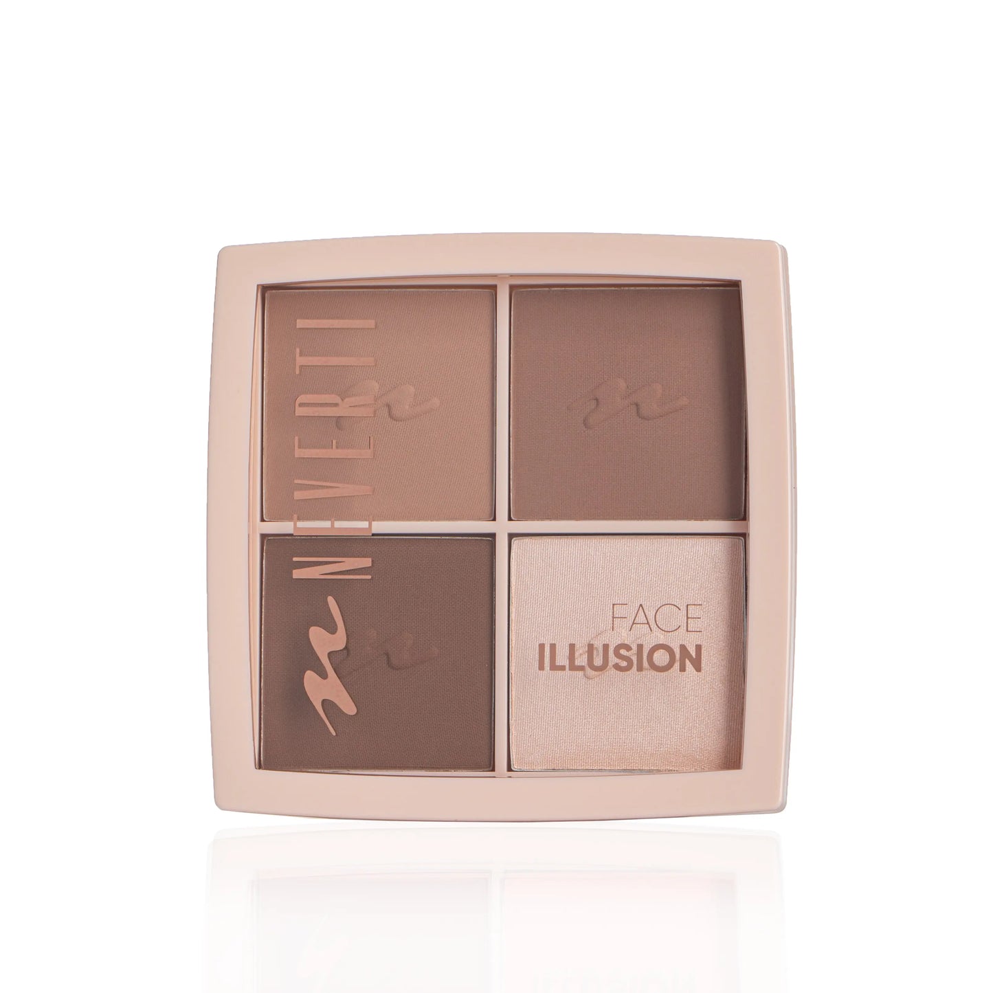 NEVERTI FACE contour & highlighter PALETTE - باليت كونتور $ هايلايتر الوجه