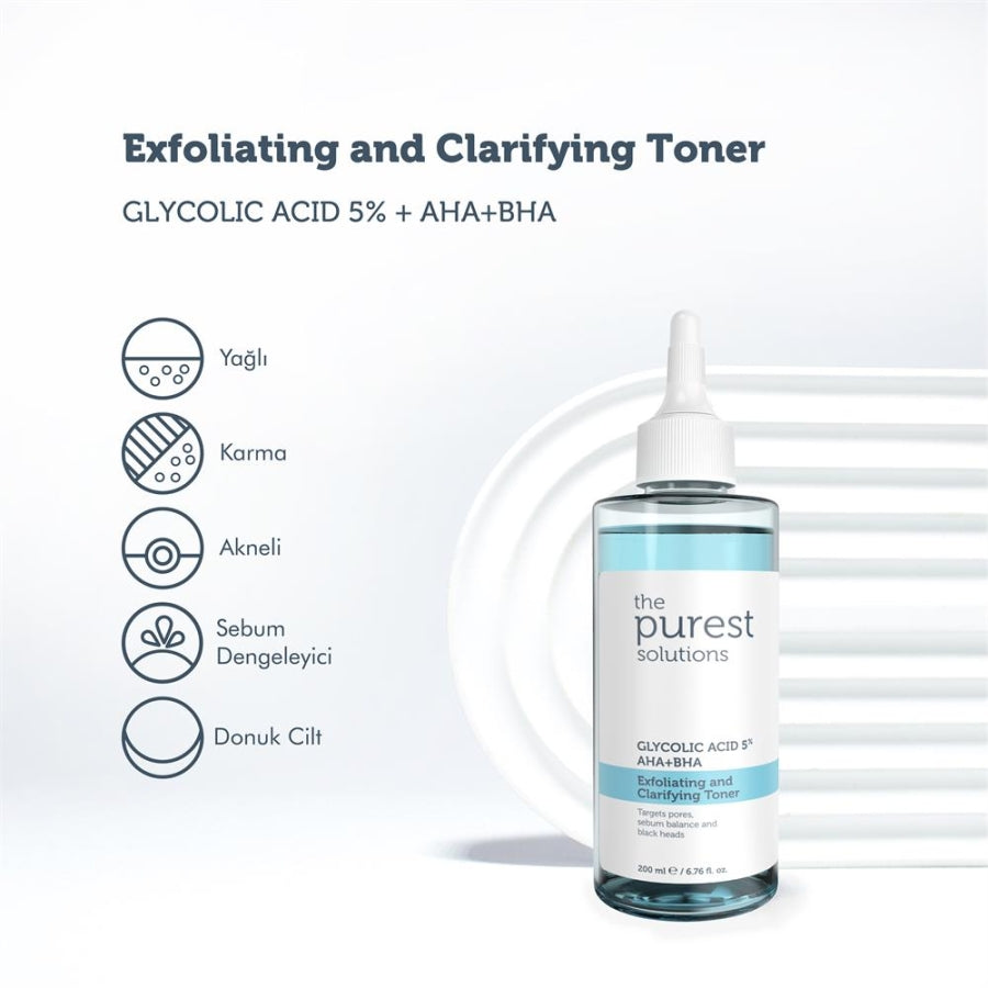 The purest solutions exfoliating and clarifying toner - تونر ذا بيورست سوليشن منظف ومزيل رؤوس سوداء