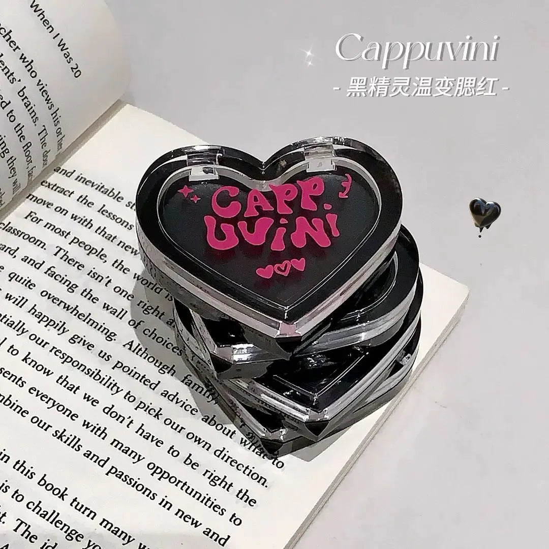 Cappuvini black spirit warm powder blusher-باودر بلاش الخدود