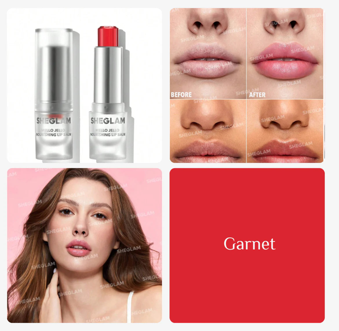 SHEGLAM Mello Jello Nourishing Lip Balm -مرطب شفاه مغذي جلي من شي كلام