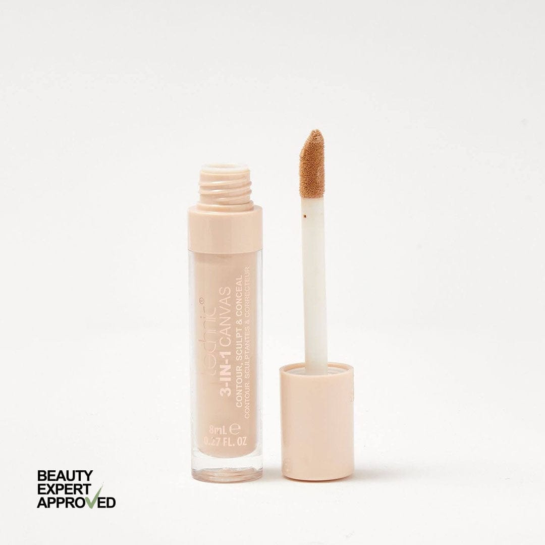 Technic 3-in-1 Canvas Contour, Sculpt & Conceal - خافي عيوب و برونزر وهايلايت من تكنيك