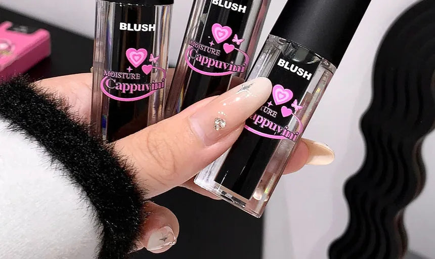 Cappuvini , Heart Bubble Temperature Changing Blush-بلشر سائل