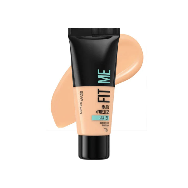 Fit me matte+poreless normal to oily foundation - كريم اساس فتمي