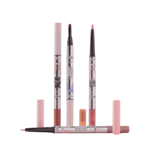 Zvev gorgeous Flower Field Double-Headed Silkworm Pen-قلم محدد عيون مزدوج