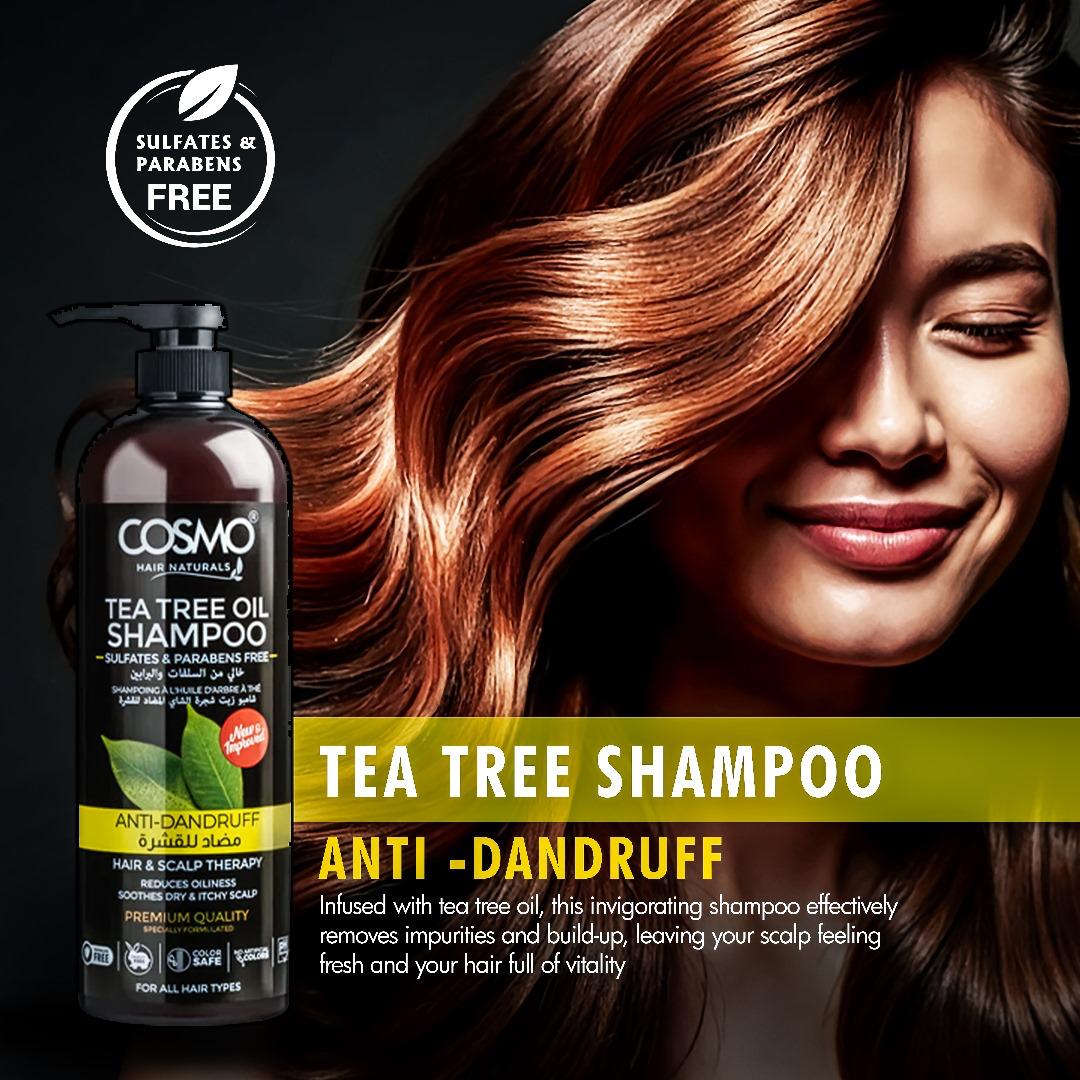 Cosmo Anti - Dandruff Tea Tree Oil Shampoo -شامبو زيت شجرة الشاي المضاد للقشرة