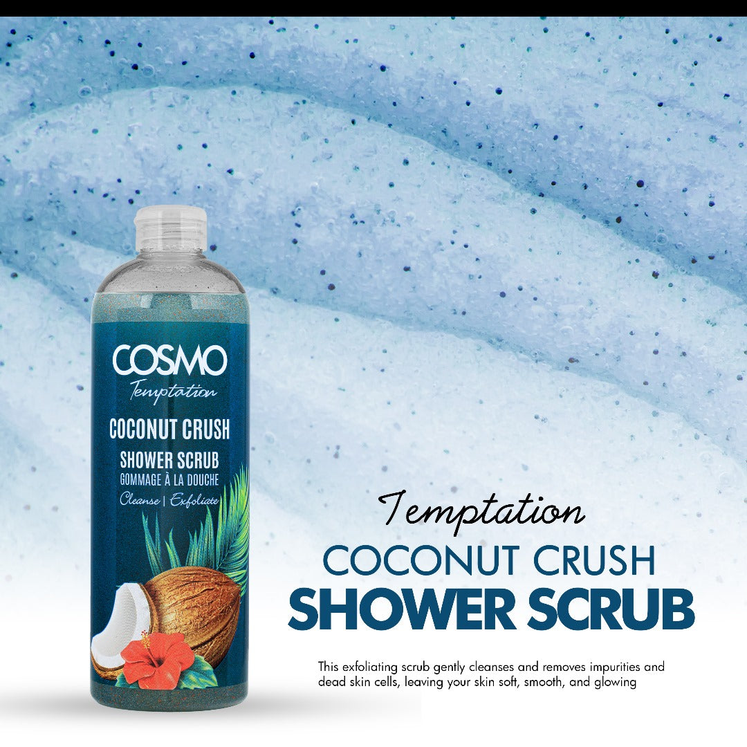 Cosmo Temptation Coconut Crush Shower Scrub - مقشر الاستحمام بنكهة جوز الهند من تمبتيشن