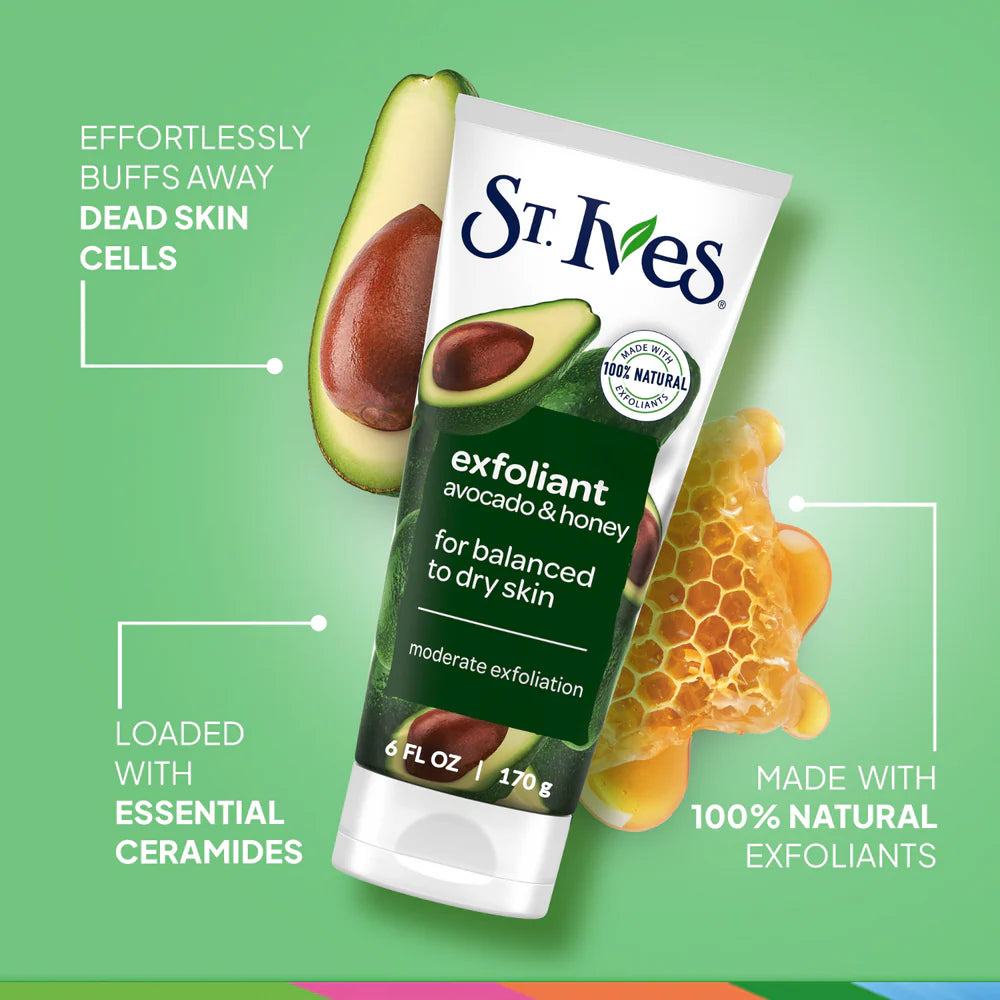 St.ives soft skin scrub avocado & honey