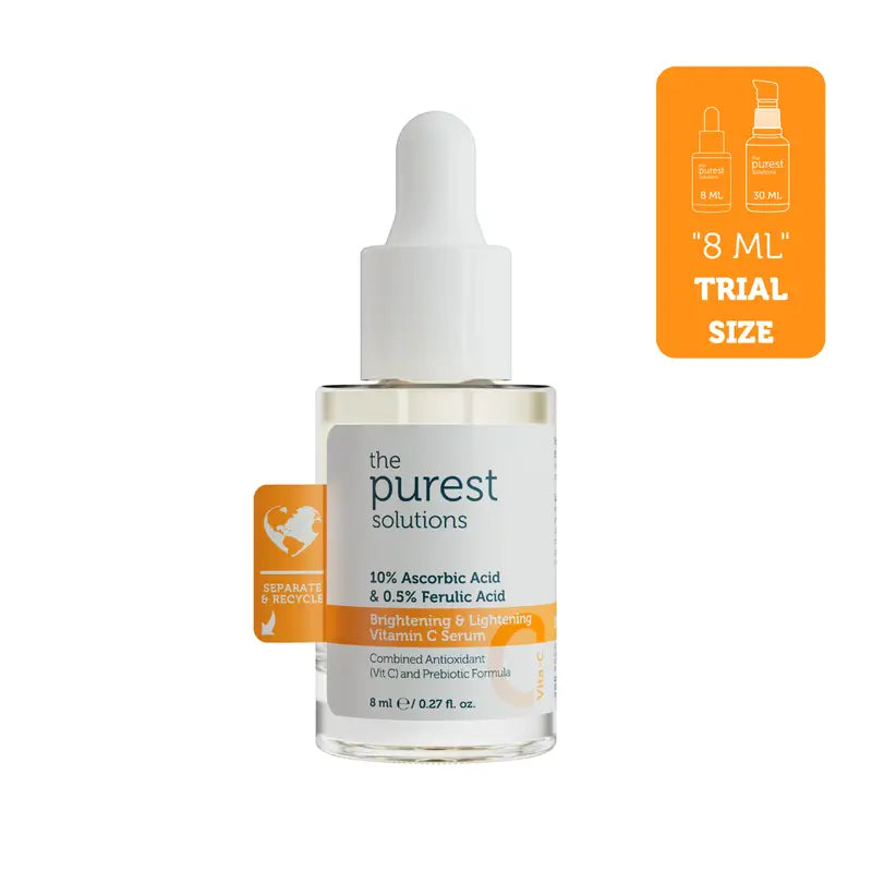 The purest solutions Brightening Lightening Vitamin C Serum 8ml - سيروم فيتامين سي حجم السفر