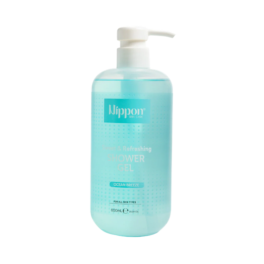Nippon Ocean Breeze  shower gel 600ml  -غسول جسم من نيبون ازرق