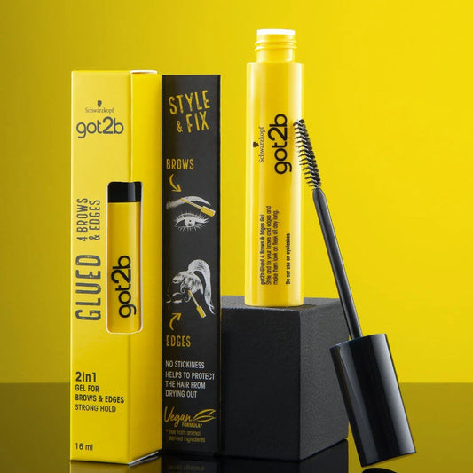 Got2b 2 in 1 stylinggel fur brows & edges - مسكارة تصفيف حواجب