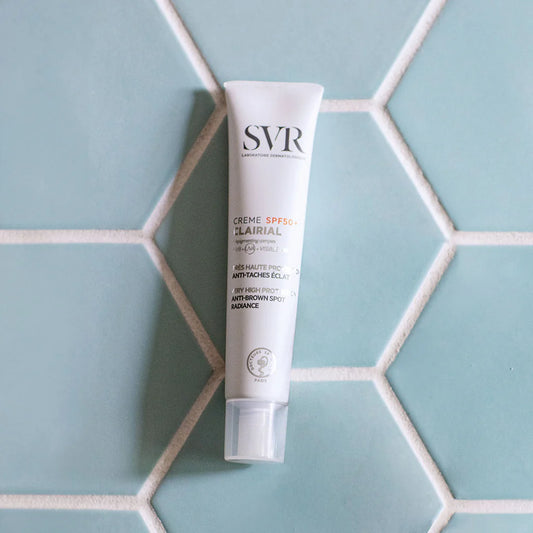 SVR creme spf50+clairial- واقي شمس مع مركب مزيل للتصبغات