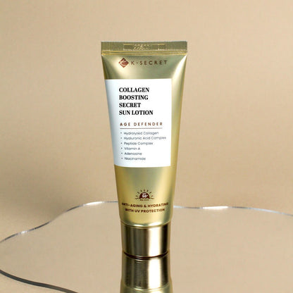 K-secret collagen boosting secret sun lotion - لوشن وواقي شمس بكولاجين المعزز