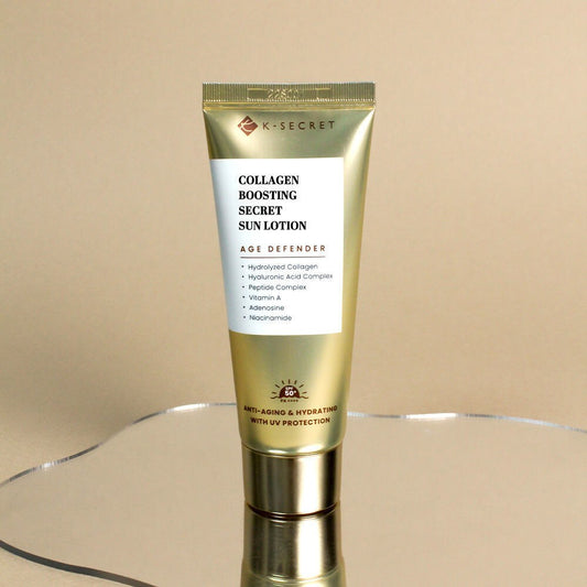K-secret collagen boosting secret sun lotion - لوشن وواقي شمس بكولاجين المعزز