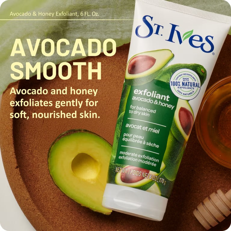 St.ives soft skin scrub avocado & honey