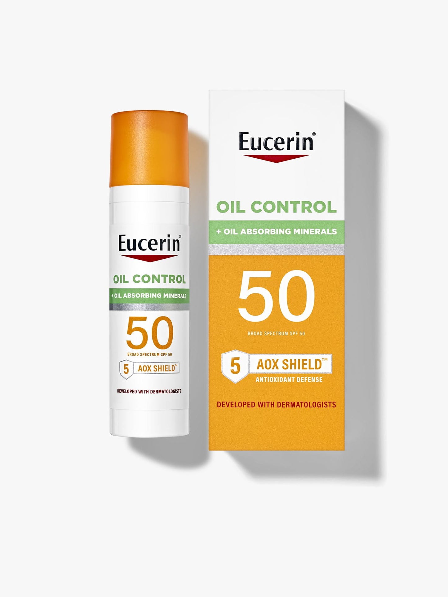 Eucerin Oil control sunscreen minerals 50spf+ واقي الشمس يتحكم بزيوت