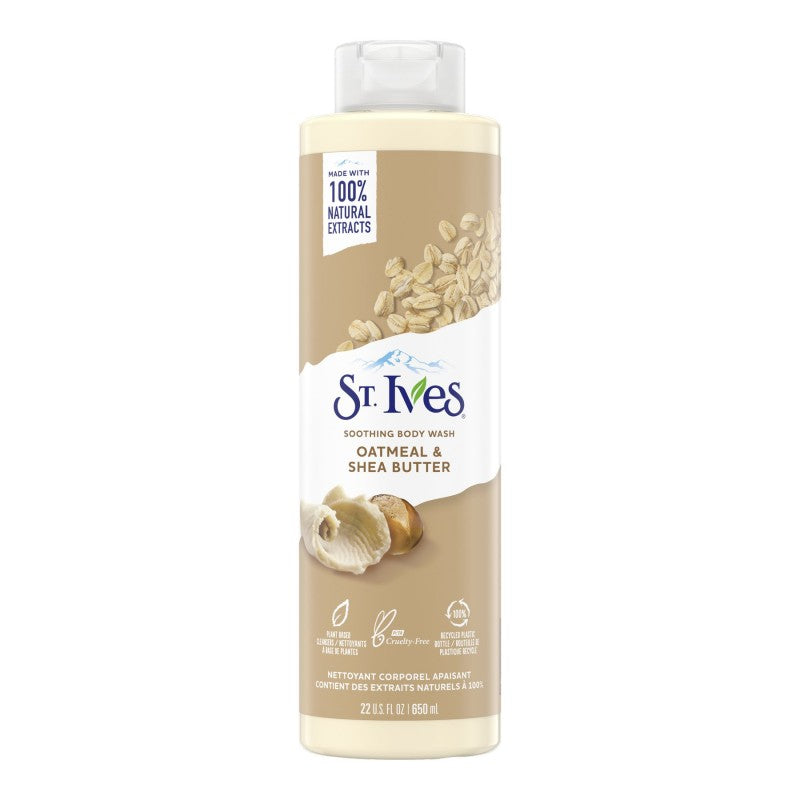 St.Ives SOOTHING BODY WASH
OATMEAL & SHEA BUTTER - غسول الجسم مهدئ بالشوفان وزبدة الشيا