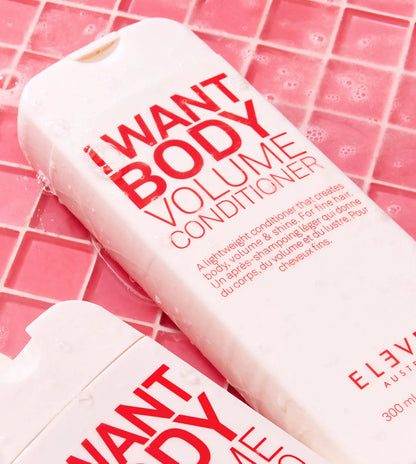 Eleven australia I WANT BODY
VOLUME CONDITIONER - بلسم مكيف لبناء الشعر وانبات