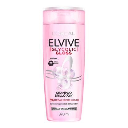 L'Oréal elvive shampoo brillo intenso 72h 360ml - شامبو الشعر الزجاجي ولامع
