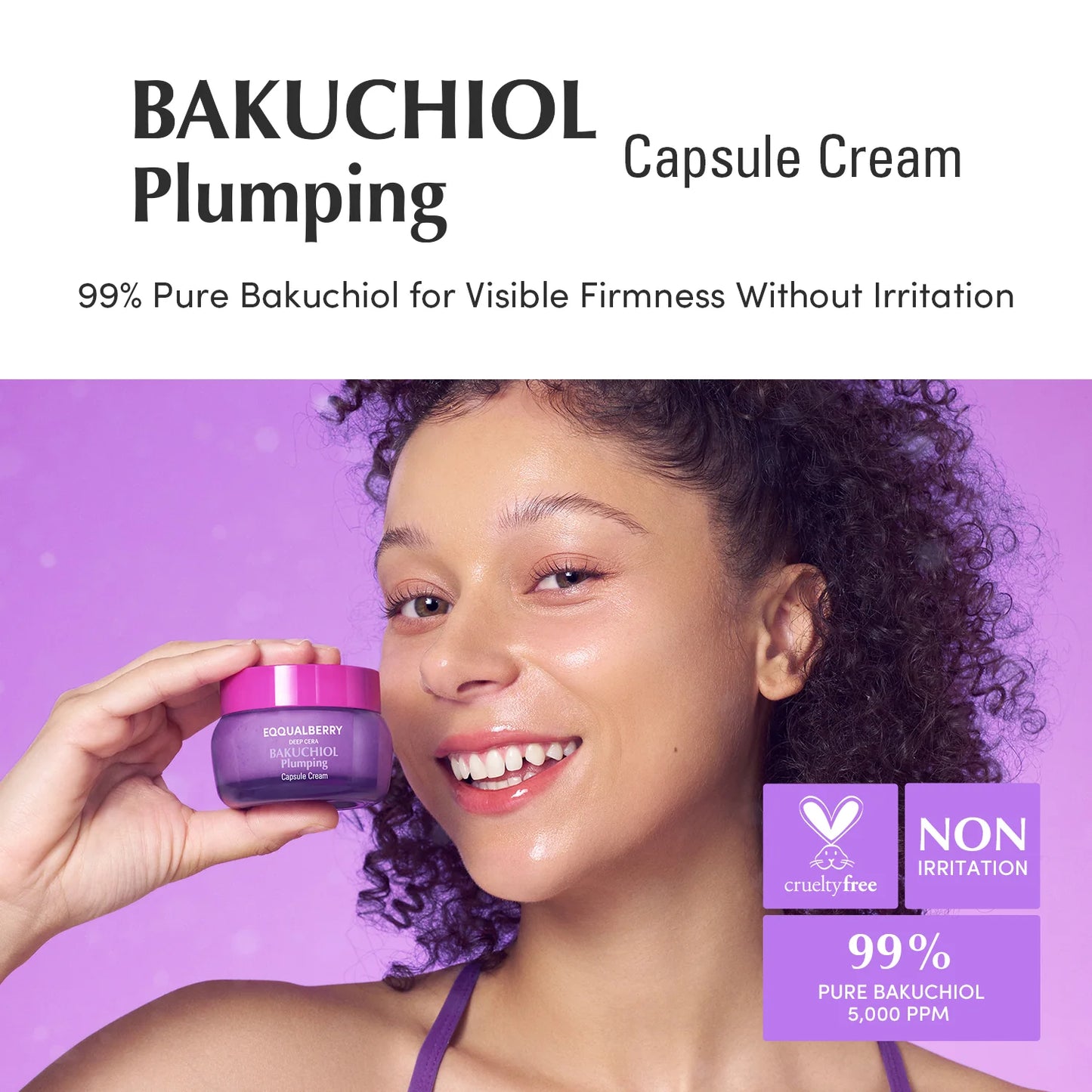 Eqqualberry bakuchiol plumping capsule cream