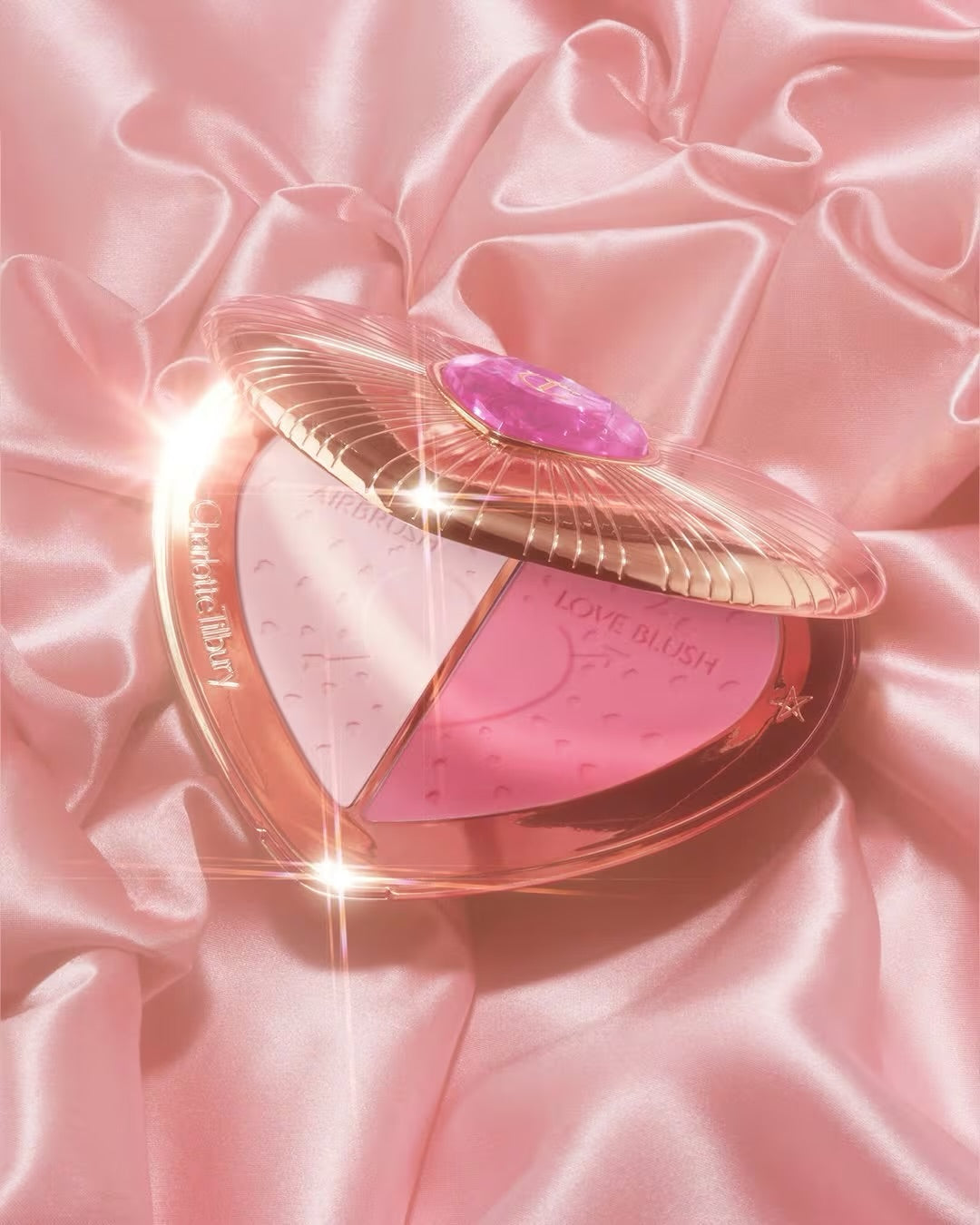 Charlotte tilbury beauty soulmates face palette pillow talk love blush