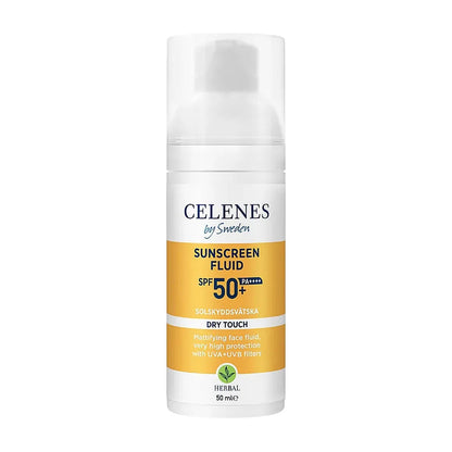 Celenes sunscreen fluid spf50+ - واقي شمس للبشرة الجافة