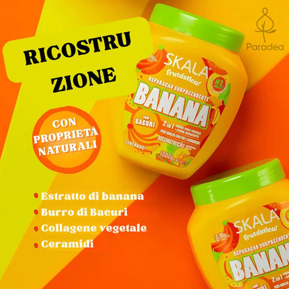 Skala fruitastic! Banana 2in1 treatment cream & leave-in - كريم مرطب ومصفف الشعر بالموز من سكالا برازيلية