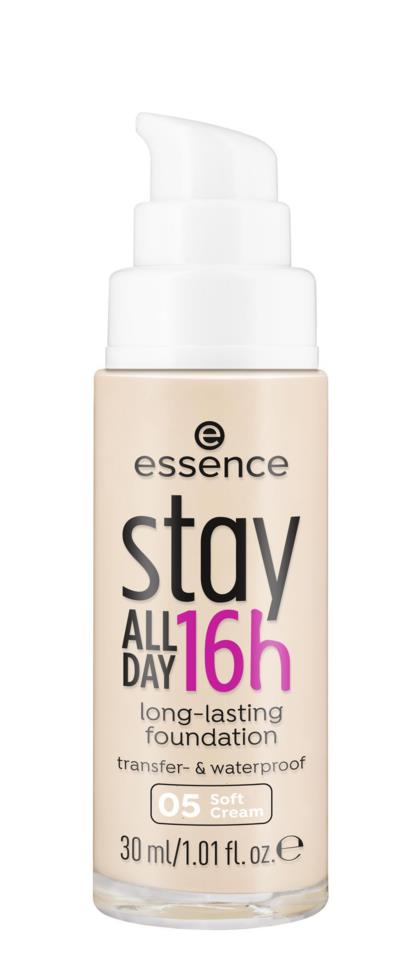 Essence stay all day 16h long-lasting foundation - كريم اساس سائل ايسنس