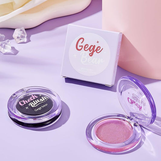 Gege bear clear crystal check blush-أحمر الخدود بلاشر