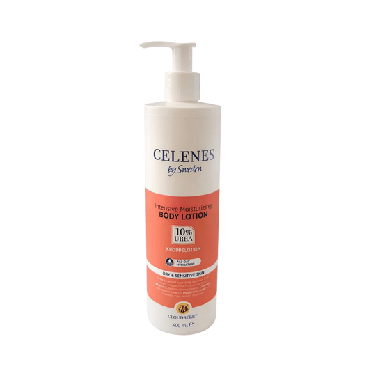 Celenes body lotion 10%urea 400ml - كريم ترطيب الجسم للبشرة الجافة والحساسة