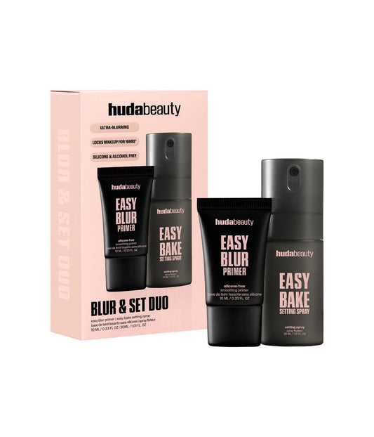 Huda beauty mini blur & set duo - سيت مثبت المكياج وبرايمر من هدى بيوتي