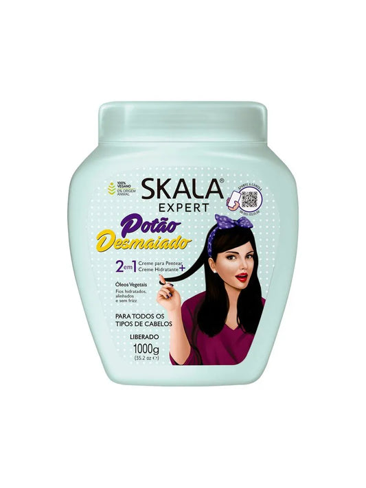 Skala expert potao desmaiad 2em1 creme 1000g- كريم مرطب ومصفف الشعر الجاف وفك تشابك من سكالا برازيلية