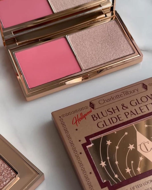 Charlotte tilbury blush & glow glide palette- شارلوت تيلبري أحمد الخدود وأضاءة لامعة باليت