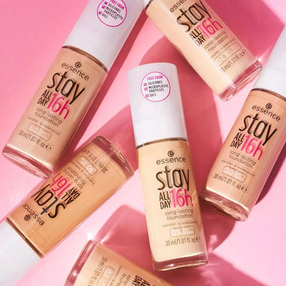 Essence stay all day 16h long-lasting foundation - كريم اساس سائل ايسنس