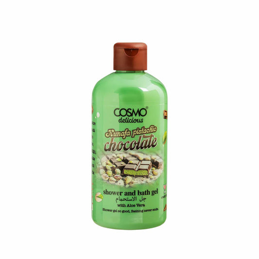 Cosmo Delicious Kunafa Pistachio Chocolate Shower & Bath Gel - جل أستحمام