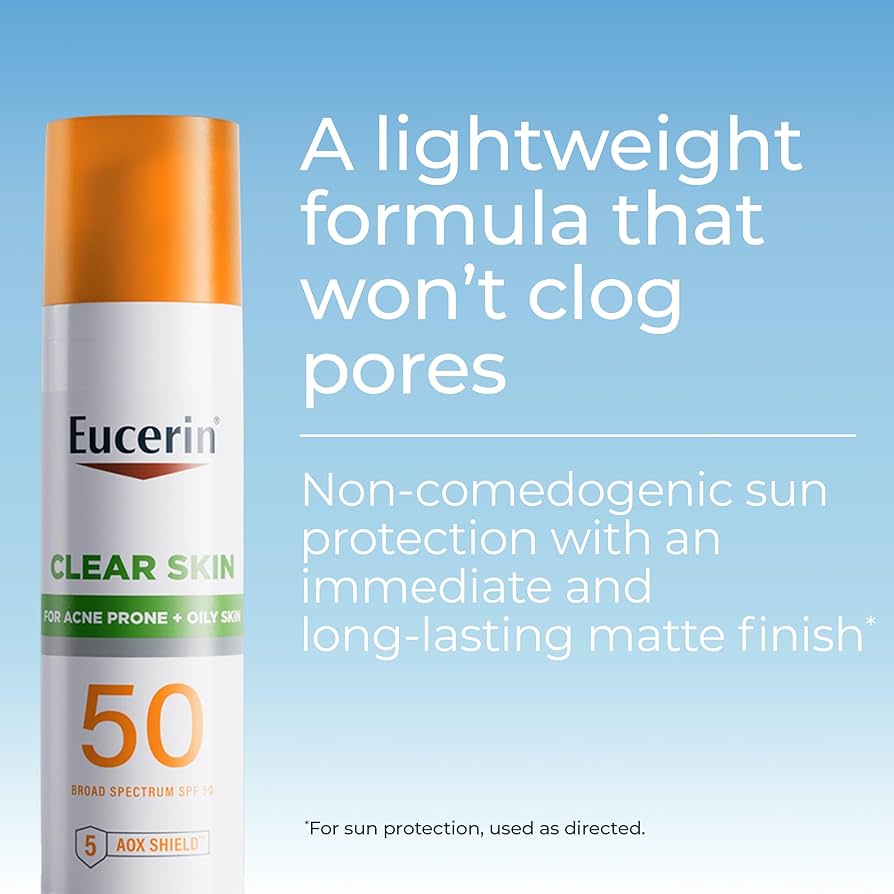 Eucerin Oil control sunscreen minerals 50spf+ واقي الشمس يتحكم بزيوت
