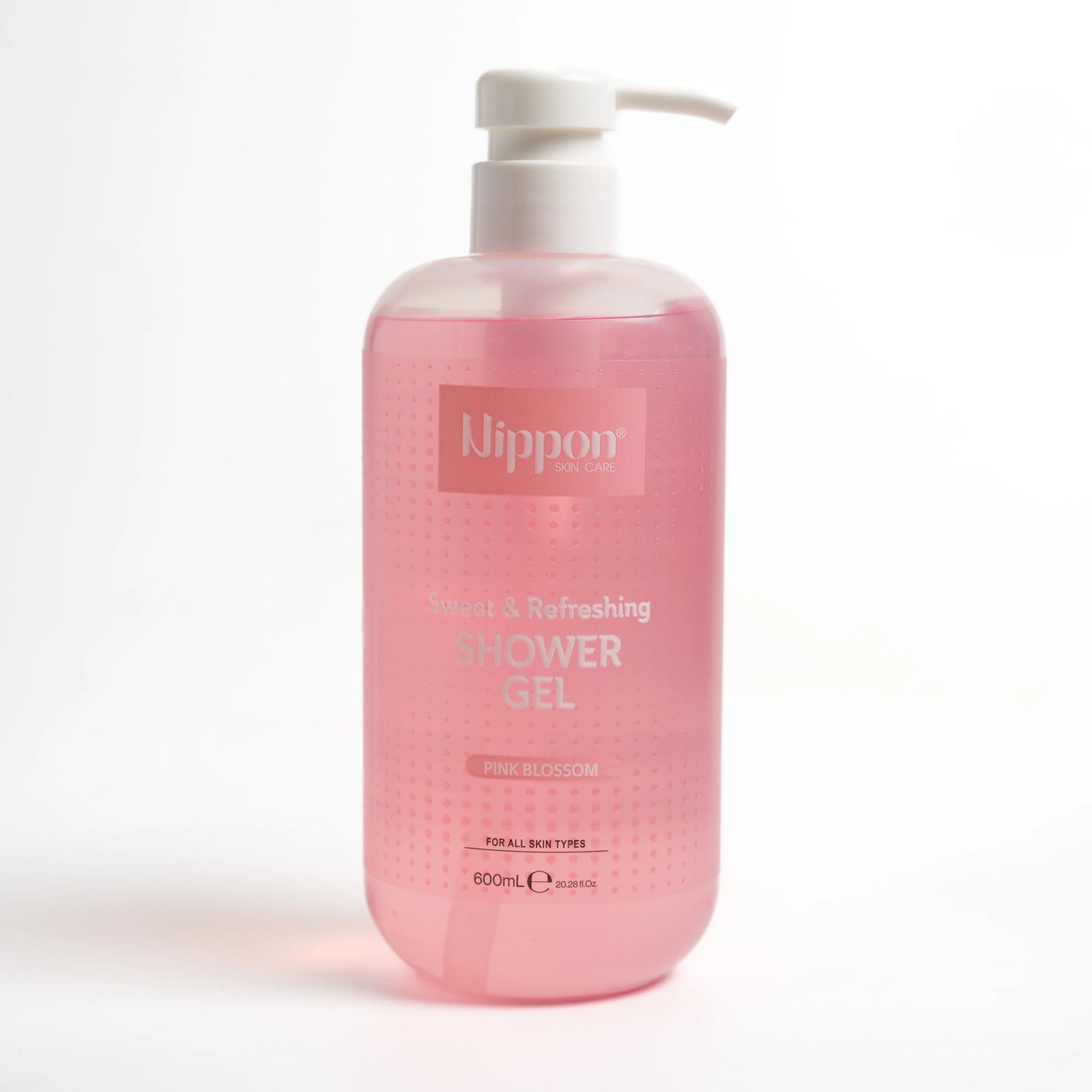 Nippon Sweet & Refreshing Shower Gel Pink Blossom 600ml -غسول جسم من نيبون وردي