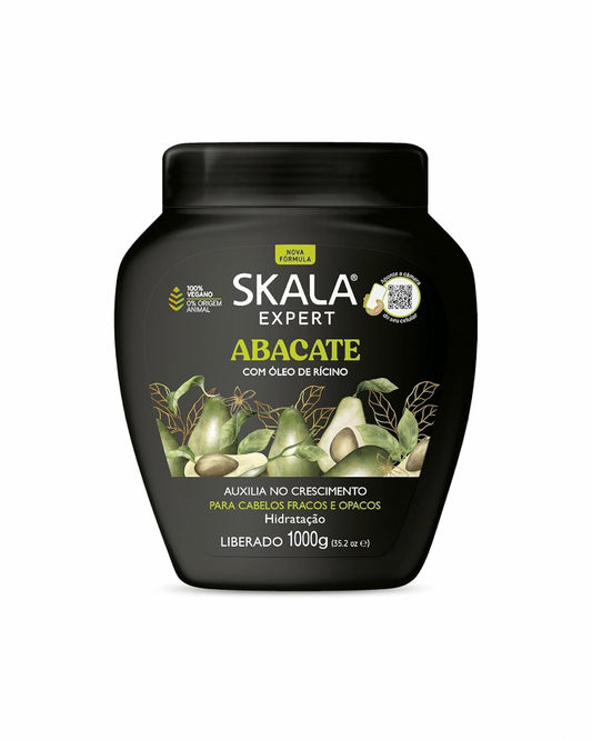 Skala expert abacate com oleo de ricino creme 1000g - كريم مرطب للشعر بالافوكادو من سكالا برازيلية