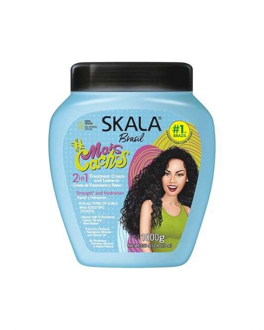 Skala Expert Mais Cachos 2em1 1000gm - كريم مرطب ومصفف لجميع أنواع الشعر من سكالا برازيلية