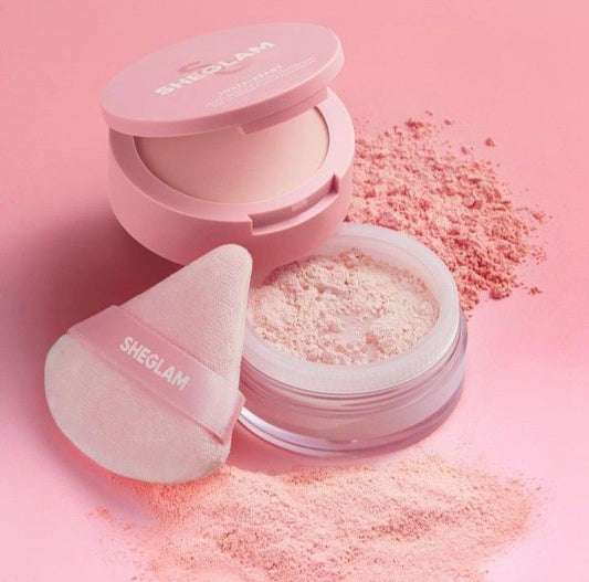Sheglam insta-ready powder puff pink - أسفنجة شيكلام الوردية