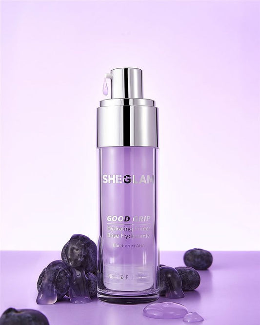 Sheglam good grip hydrating primer blueberry+aha - برايمر شيكلام مرطب