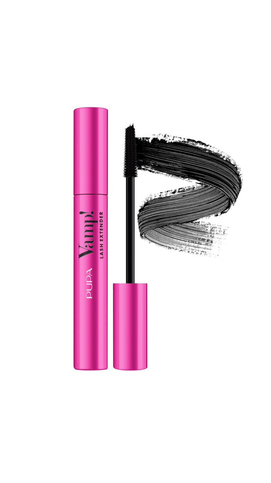 Pupa vamp! mascara lash extender extra black - مسكارة الرموش سوداء من بوبا