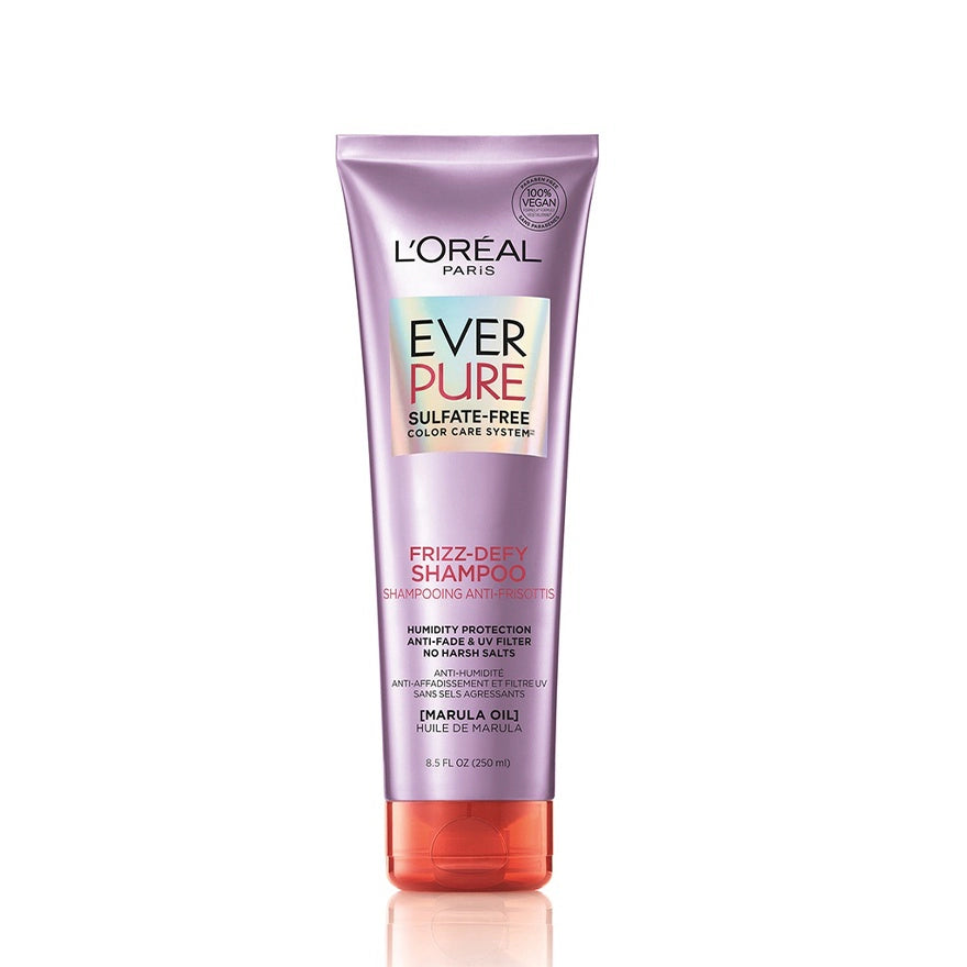 L’oreal ever pure frizz-defy shampoo 250ml -  شامبو الشعر الحماية من الحرارة وترطيب