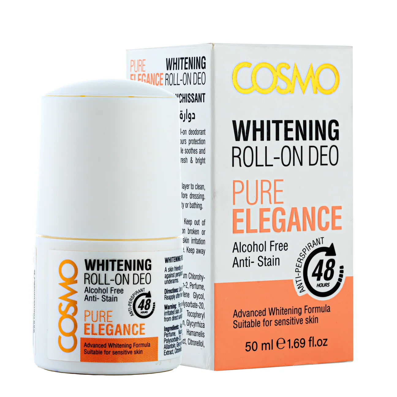Cosmo Pure Elegance Whitening Roll On Deo - رول التعرق لتفتيح من كوزمو